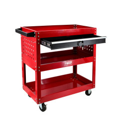 3-TIER WORKSHOP TOOL TROLLEY w/ DRAWER