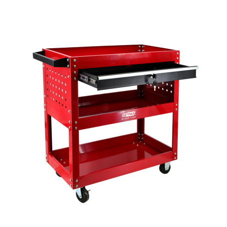 3-TIER WORKSHOP TOOL TROLLEY w/ DRAWER