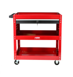 3-TIER WORKSHOP TOOL TROLLEY w/ DRAWER