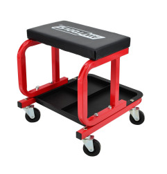 ROLLING WORKSHOP SEAT STOOL w/ TOOL TRAY