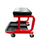 ROLLING WORKSHOP SEAT STOOL w/ TOOL TRAY