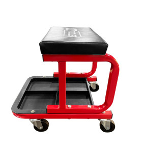 ROLLING WORKSHOP SEAT STOOL w/ TOOL TRAY