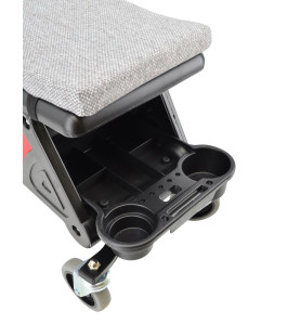 ROLLING WORKSHOP SEAT STOOL w/ TOOL TRAY & DRAWER