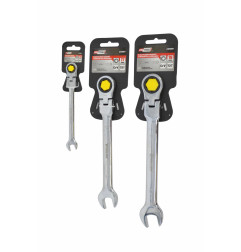 FLEX-HEAD COMBINATION RATCHET SPANNER 14mm