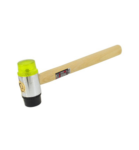 DOUBLE-FACED MALLET 50mm/ WOODEN HANDLE