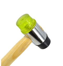DOUBLE-FACED MALLET 50mm/ WOODEN HANDLE