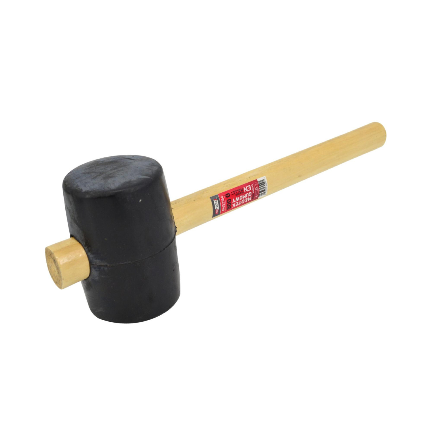 RUBBER MALLET/ WOODEN HANDLE 340g