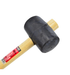 RUBBER MALLET/ WOODEN HANDLE 340g