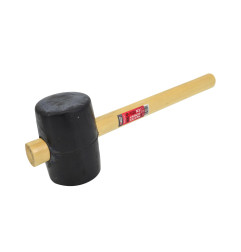 RUBBER MALLET/ WOODEN HANDLE 680g