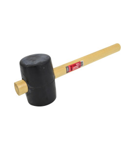 RUBBER MALLET/ WOODEN HANDLE 900g