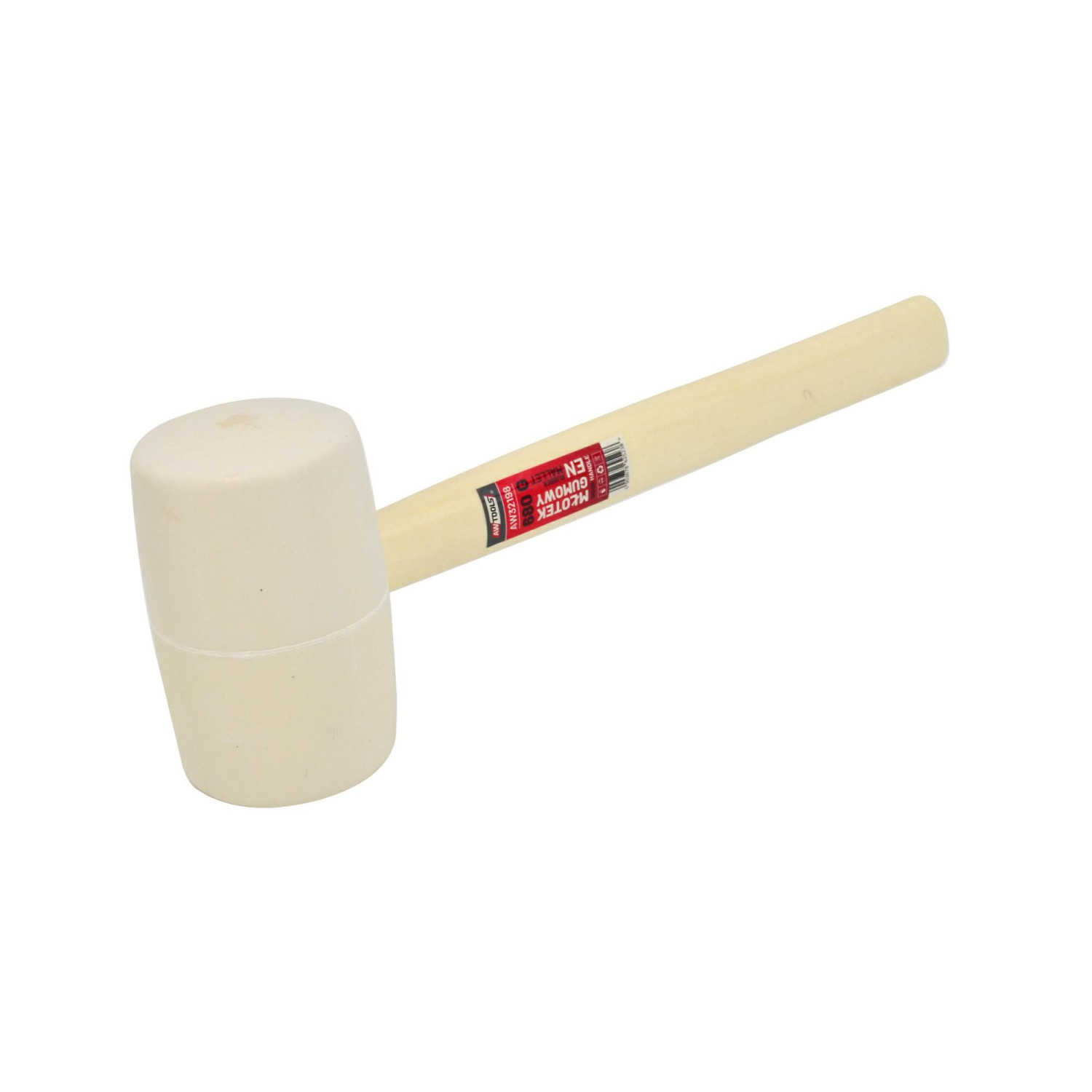 RUBBER MALLET/ WOODEN HANDLE 455g