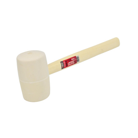 RUBBER MALLET/ WOODEN HANDLE 455g