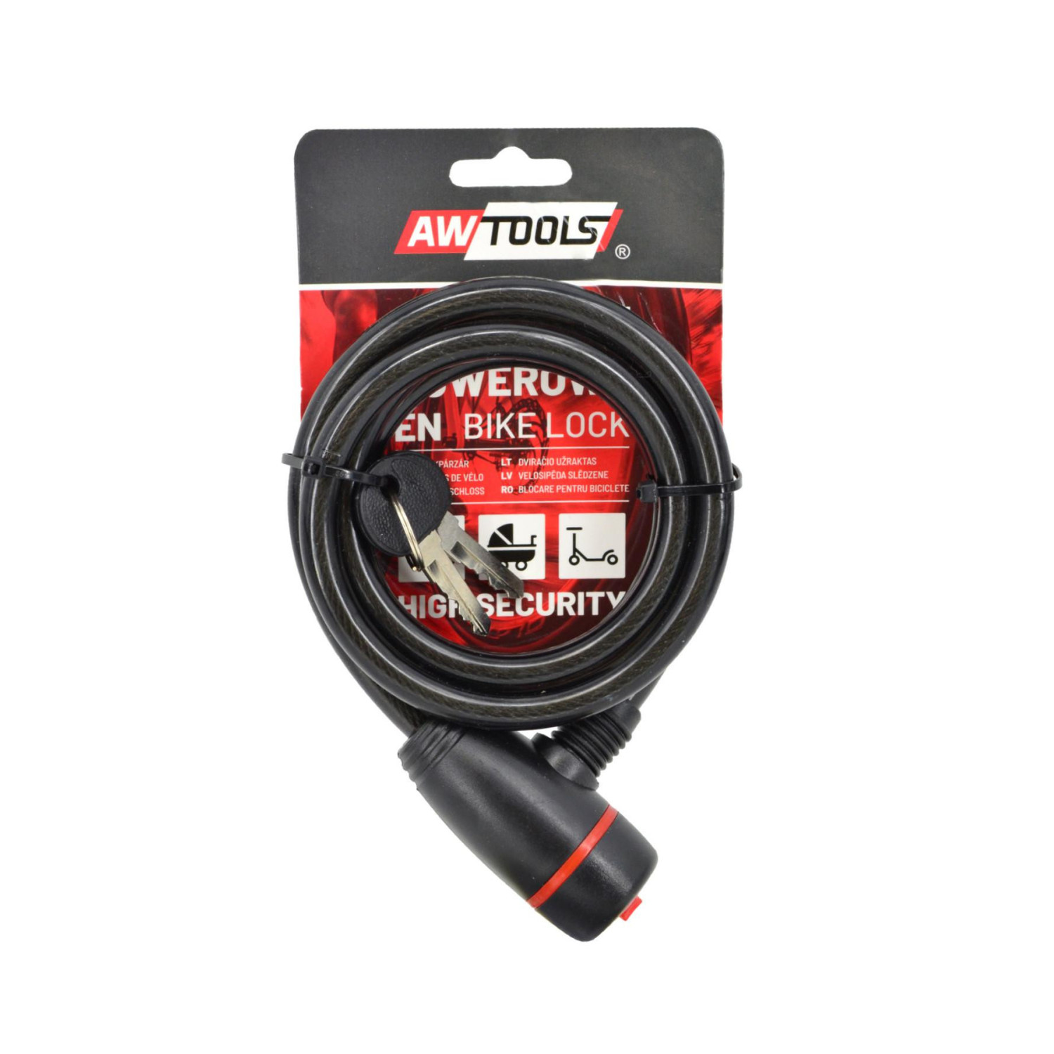 BIKE CABLE LOCK 10x150cm