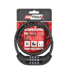 BIKE CABLE LOCK 8x65cm CODE