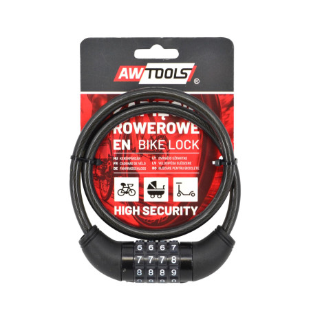 BIKE CABLE LOCK 8x65cm CODE