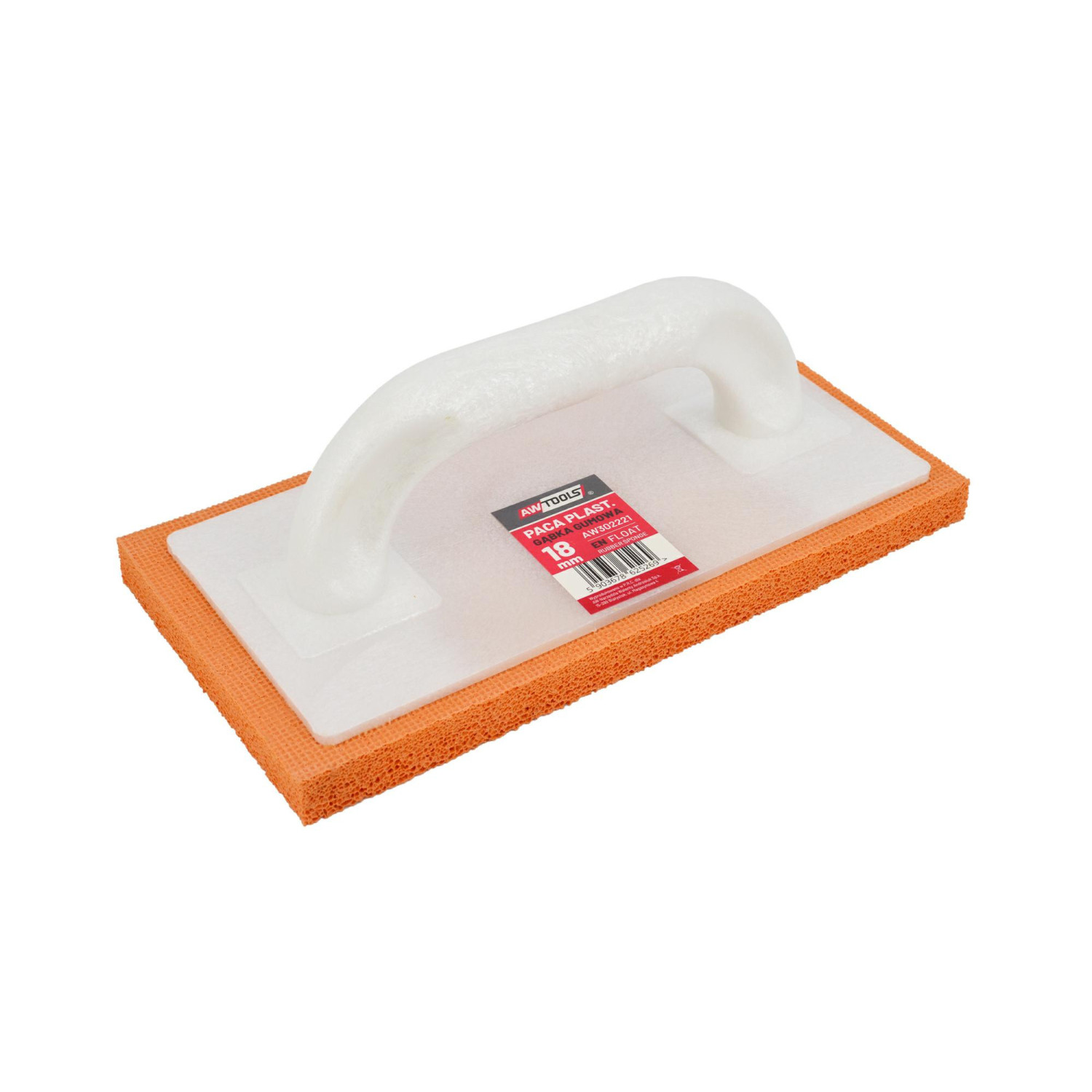 PACA PLASTIKOWA Z GĄBKĄ GUMOWĄ 250x130x18mm