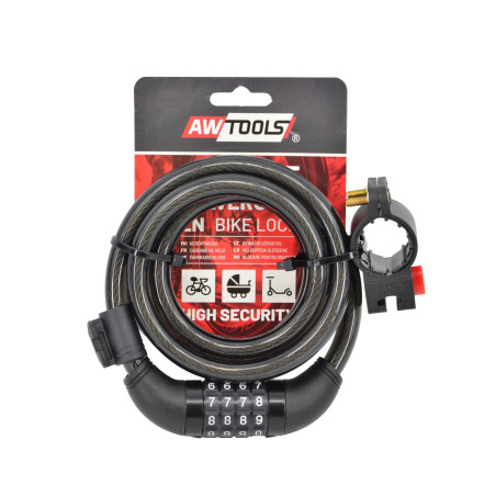 BIKE CABLE LOCK 12x150cm 4-DIGIT