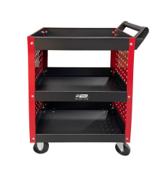 3-TIER WORKSHOP TOOL TROLLEY w/ PEGBOARD