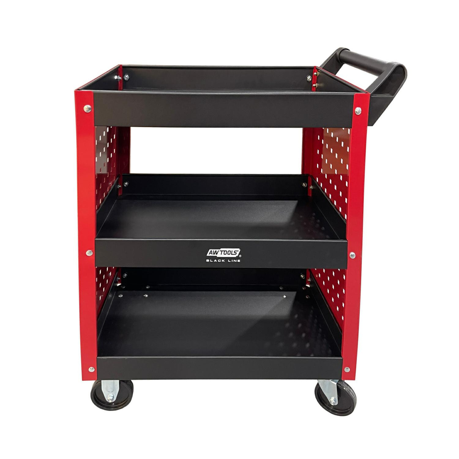3-TIER WORKSHOP TOOL TROLLEY w/ PEGBOARD 3-TIER WORKSHOP TOOL TROLLEY w/ PEGBOARD