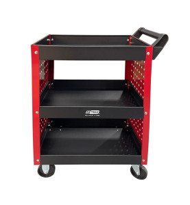 3-TIER WORKSHOP TOOL TROLLEY w/ PEGBOARD
