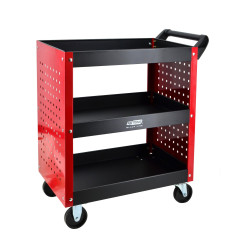 3-TIER WORKSHOP TOOL TROLLEY w/ PEGBOARD