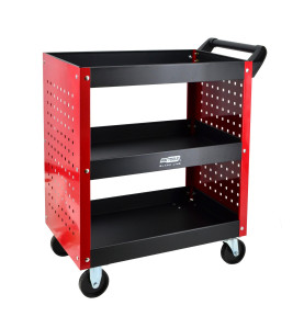 3-TIER WORKSHOP TOOL TROLLEY w/ PEGBOARD