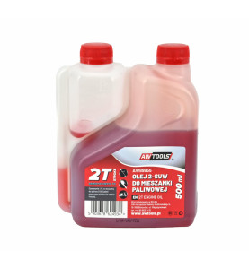 OLEJ 2-SUW DO MIESZANKI PALIWOWEJ 0,5L CZERWONY Z DOZOWNIKIEM