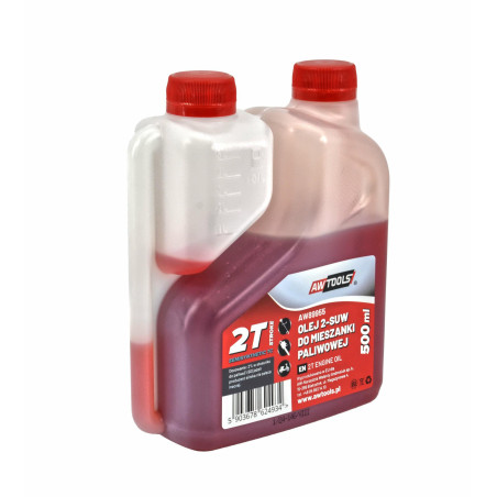 OLEJ 2-SUW DO MIESZANKI PALIWOWEJ 0,5L CZERWONY Z DOZOWNIKIEM