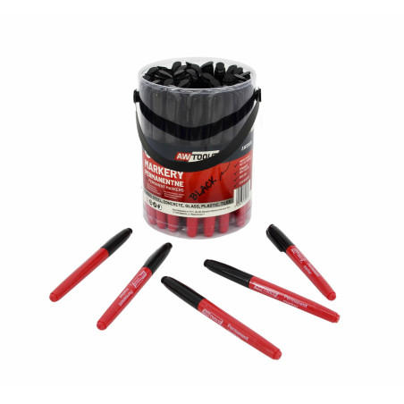 CONSTRUCTION PERMANENT MARKER SET 45pcs/ BLACK