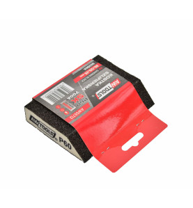 ANGLED SANDING BLOCK SPONGE 89x125x25mm P60
