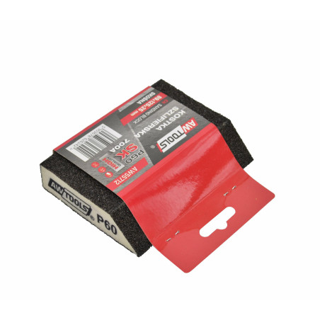 ANGLED SANDING BLOCK SPONGE 89x125x25mm P100