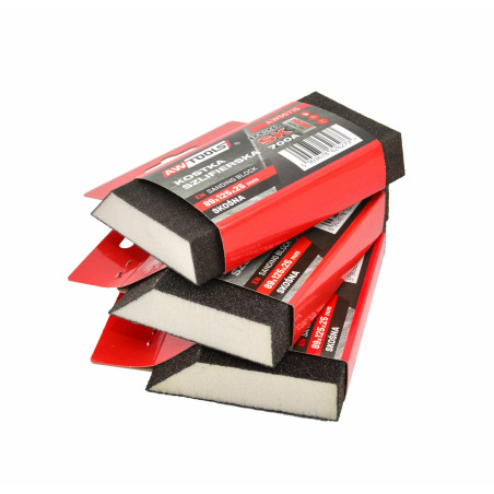 ANGLED SANDING BLOCK SPONGE 89x125x25mm P120