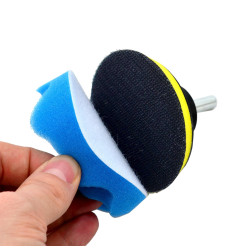 POLISHING PAD SPONGE SET 80MM w/ DRILL ADAPTER 11pcs
