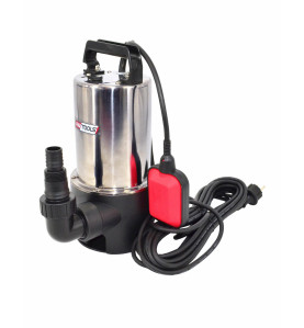 INOX SUBMERSIBLE DIRTY WATER PUMP w/ FLOAT SWITCH 1100W