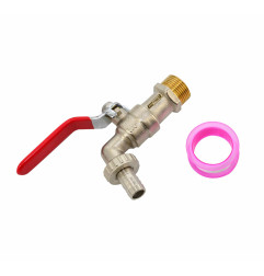 GARDEN LEVER TAP 3/4" x 3/4"/ BRASS NICKEL-PLATED