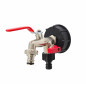 DOUBLE GARDEN LEVER TAP FOR IBC TANK 1/2" x 2x3/4"/ ZINC NICKEL-PLATED