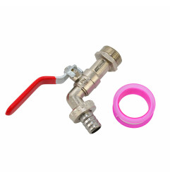 KRAN OGRODOWY CYNK NIKLOWANY 3/4" GWINT ZEWNĘTRZNY 1"