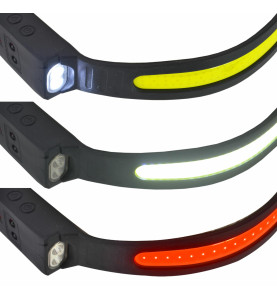 5-MODE RECHARGEABLE LED HEADLAMP w/ PIR SENSOR 450LM