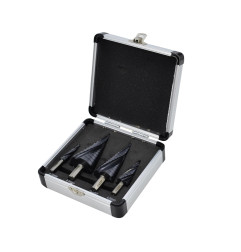 HSS-TiAlN M2 SPIRAL STEP DRILL BIT 3pcs 4-12mm/ 4-20mm/ 4-32mm/ 4-39mm