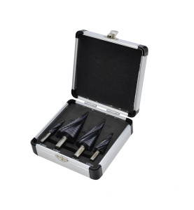 HSS-TiAlN M2 SPIRAL STEP DRILL BIT 3pcs 4-12mm/ 4-20mm/ 4-32mm/ 4-39mm