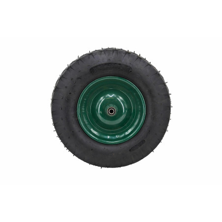 KOŁO DO TACZKI PNEUMATYCZNE 400, FELGA METAL, ŁOŻYSKO+OŚ, 4 WARSTWY, 1,7 ATM