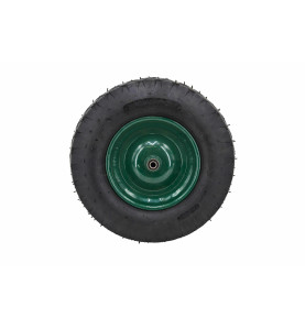 KOŁO DO TACZKI PNEUMATYCZNE 400, FELGA METAL, ŁOŻYSKO+OŚ, 4 WARSTWY, 1,7 ATM