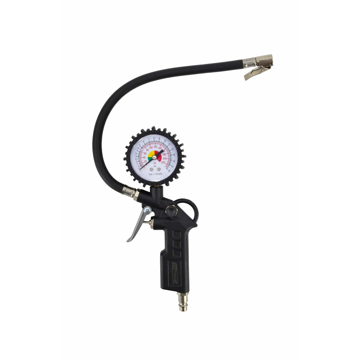 AIR TYRE INFLATING GUN w/ PRESSURE GAUGE TY-10