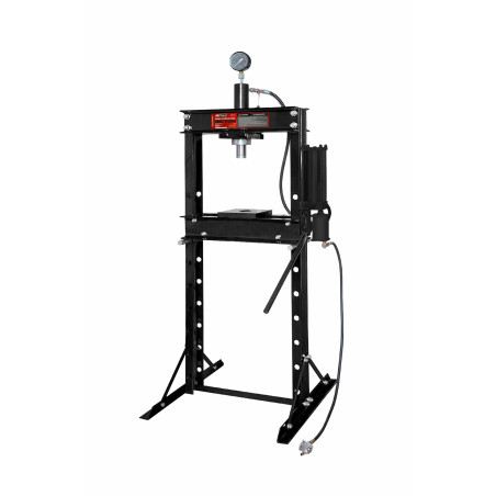 PNEUMATIC/ HYDRAULIC WORKSHOP PRESS 30T w/ PRESSURE GAUGE