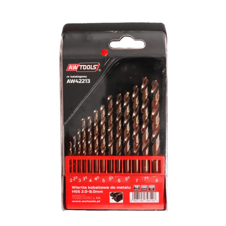 HSS-Co TWIST DRILL BIT SET 13pcs /2-8mm/