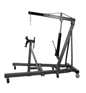 2T HYDRAULIC FOLDING ENGINE CRANE w/ 0.9T ENGINE STAND