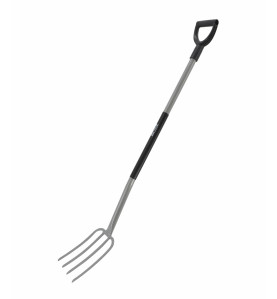 STEEL DIGGING FORK WITH D-GRIP 18x25cm