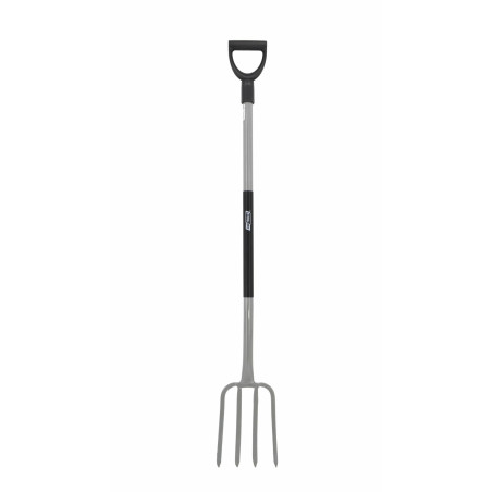 STEEL DIGGING FORK WITH D-GRIP 18x25cm