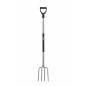 STEEL DIGGING FORK WITH D-GRIP 18x25cm