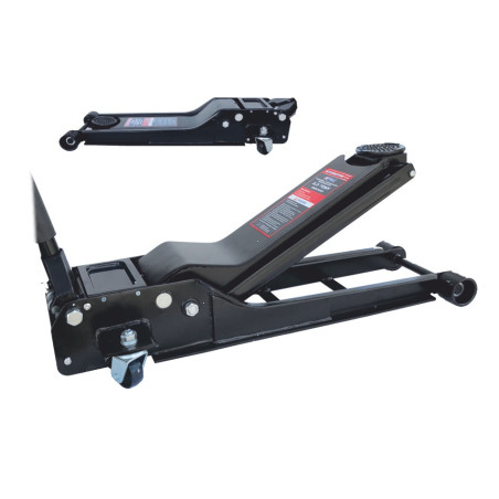 2T LOW-PROFILE HYDRAULIC FLOOR JACK 70-610mm/ DOUBLE PISTON & LONG BODY